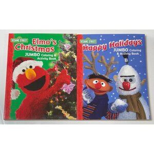 Sesame‎ Street Elmo's Christmas & Happy Hollidays Jumbo Coloring Activity Books